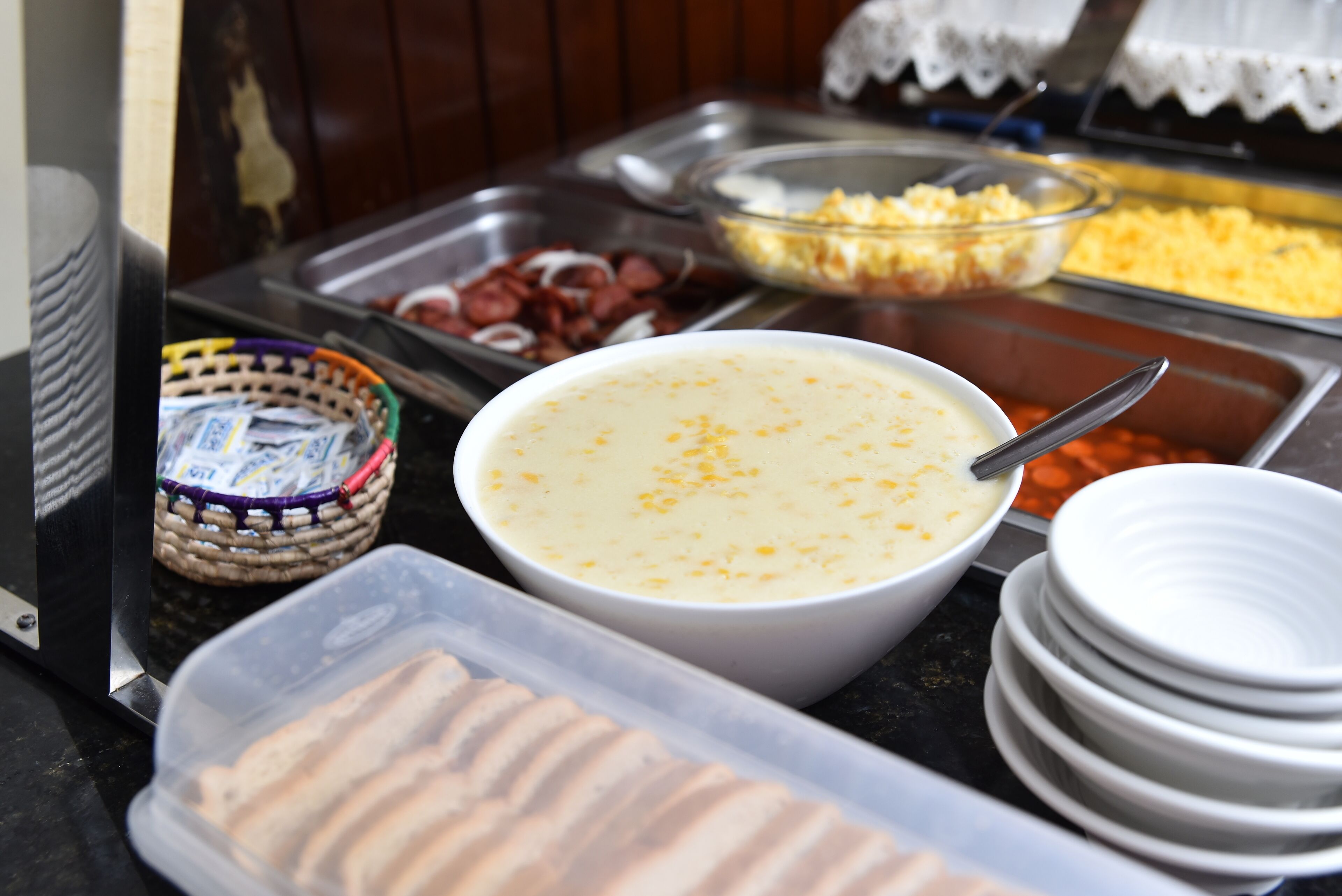 free daily self-service breakfast