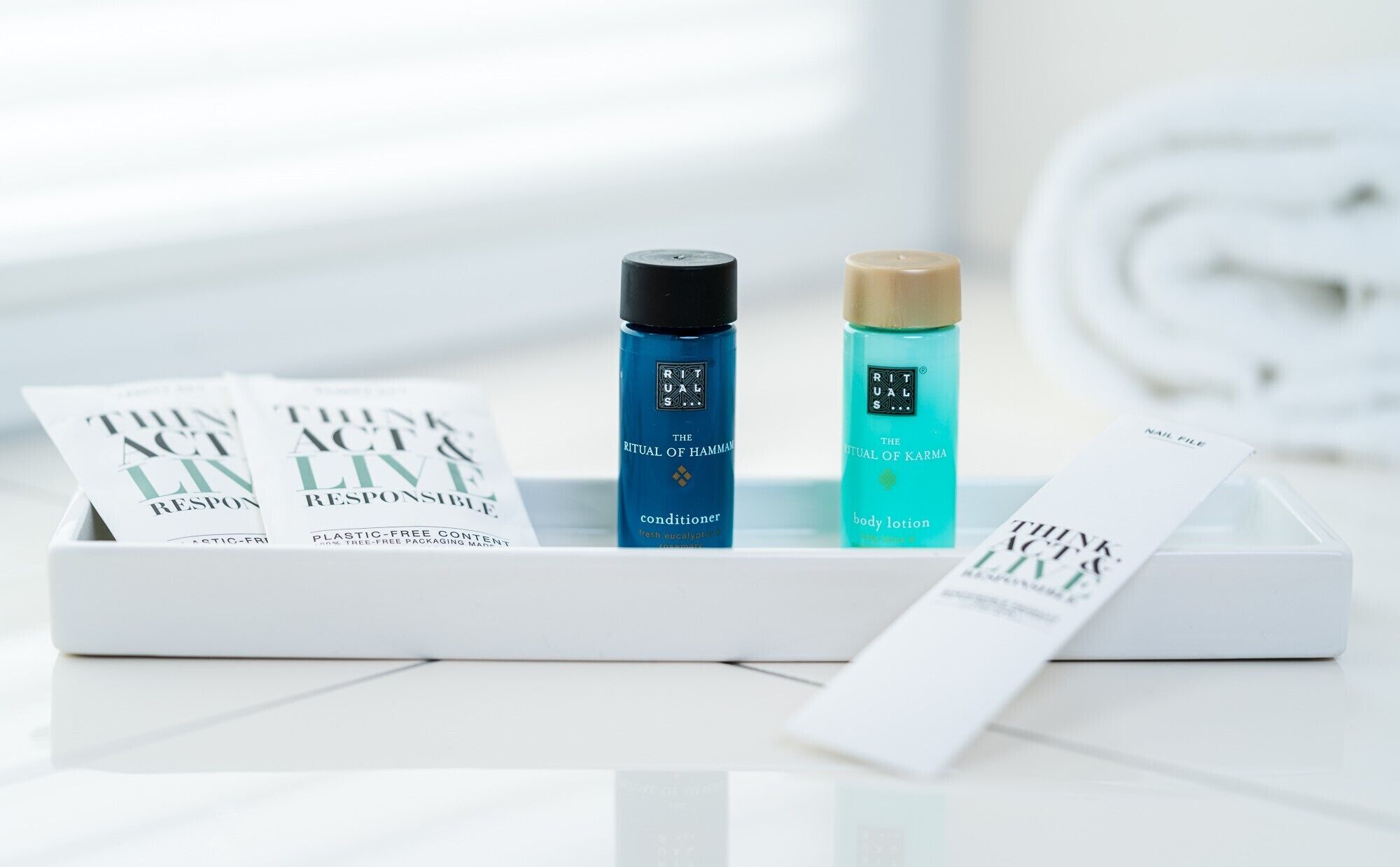 shower, eco-friendly toiletries, hair dryer, towels