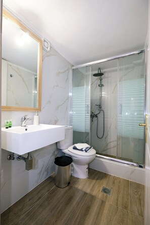 Appartamento Comfort (1) | Bagno | Doccia, asciugamani