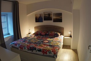 1 bedroom, iron/ironing board, travel crib, free WiFi