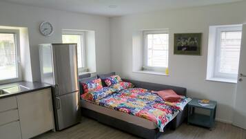 1 bedroom, iron/ironing board, travel crib, free WiFi