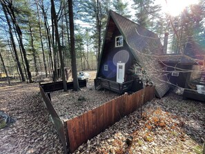 Exterior - Adirondack A-frame Cabin across from Lake  (Jay)