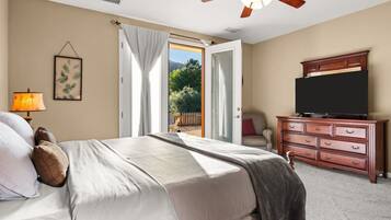 Desk, iron/ironing board, travel cot, free WiFi