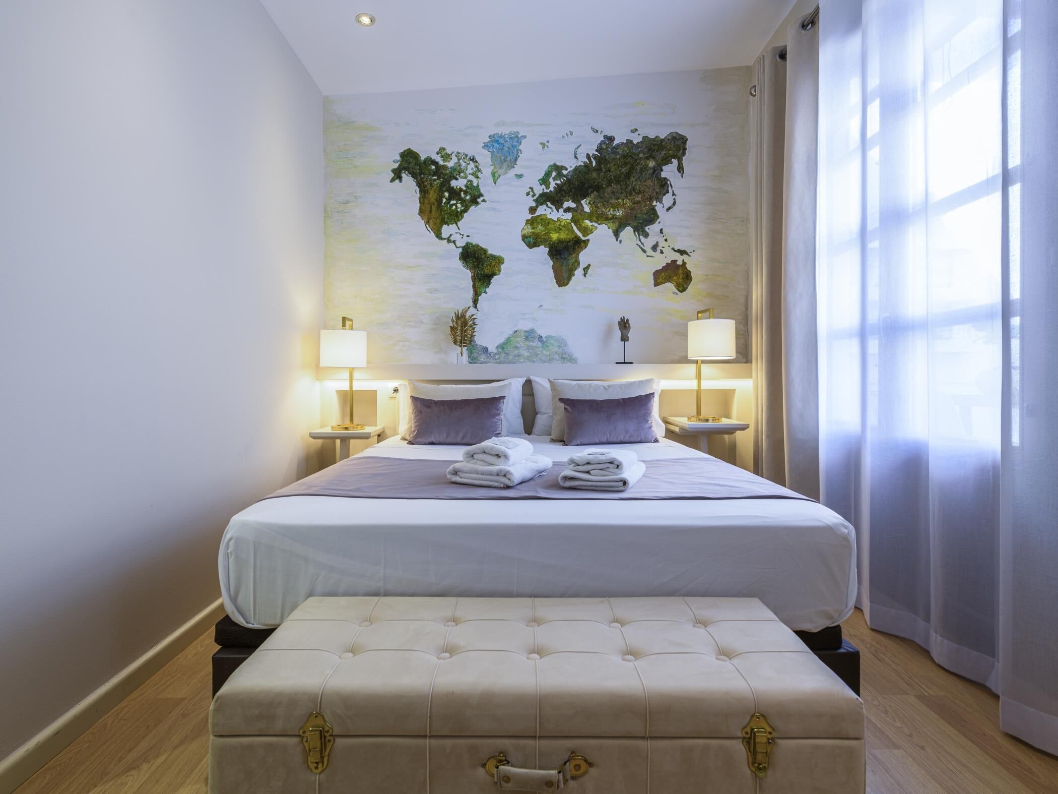 1 室のベッドルーム、アイロン / アイロン台、インターネット、ベッドシーツ