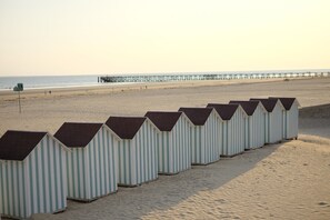 Beach nearby, sun-loungers