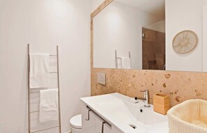 Shower, hair dryer
