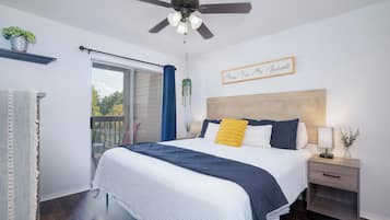 2 bedrooms, iron/ironing board, travel cot, WiFi