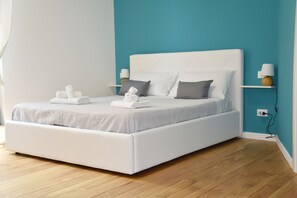 Suite – deluxe | 1 soverom, italienske Frette-laken og sengetøy av topp kvalitet