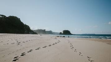 Beach nearby, sun-loungers