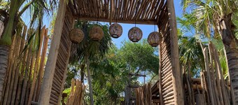 geo domes at the Tulum jungle, steps from the beach