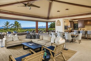 Smart TV, DVD player, stereo - Luxury 5BR Kulanakauhale Estate (3558) at Hualalai – Infinity Pool & Ocean Views (Kailua Kona)