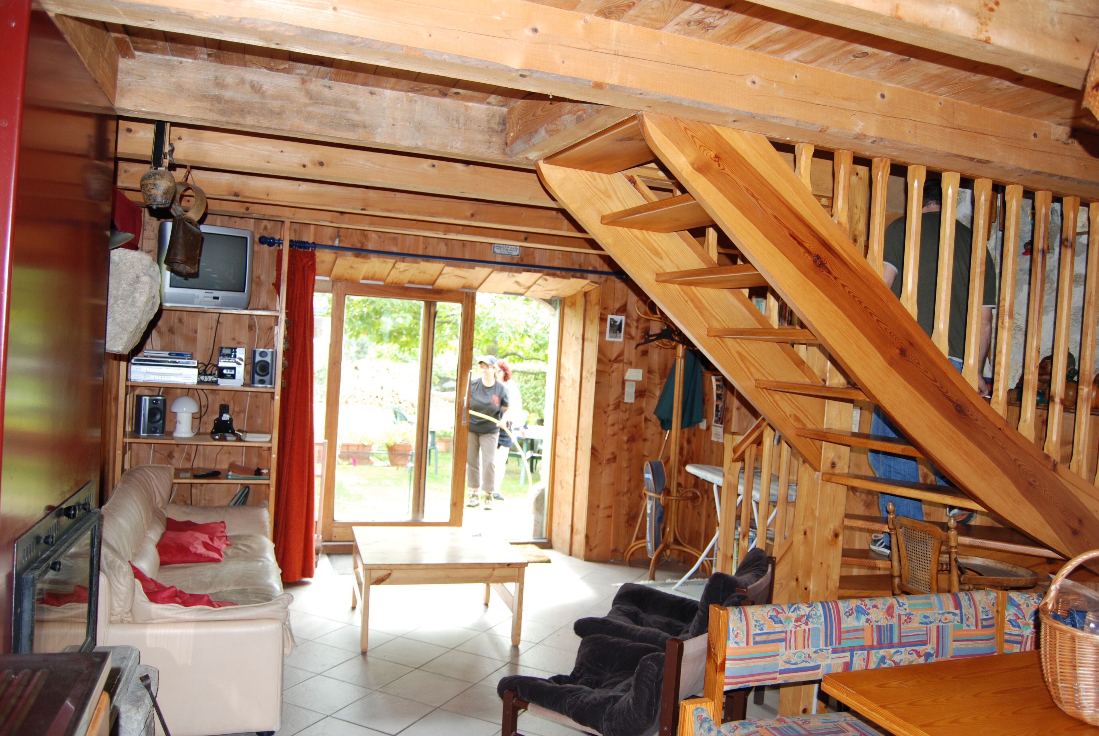 TV, fireplace, DVD player, books