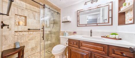 Bathtub, hair dryer, towels