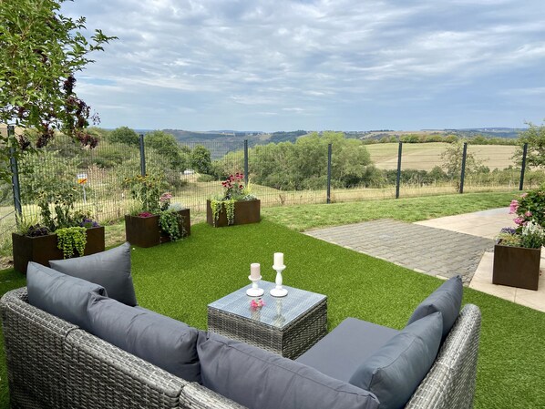 Terrace/patio - Roosartige Ferien - Ferienwohnung Im Hanswieschen - Bacharach Oberwesel - (Oberwesel)