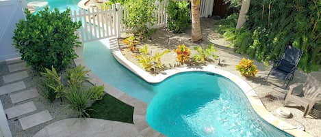Piscine extérieure, piscine chauffée