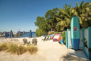 Sun loungers, beach towels