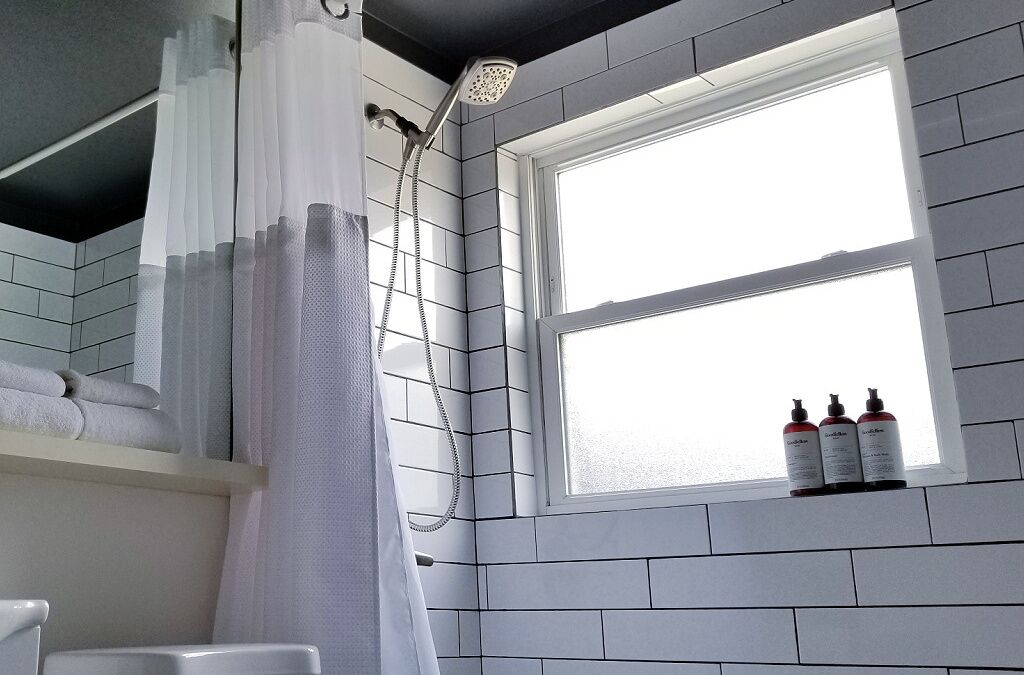 Combined shower/bathtub, hair dryer, towels, soap