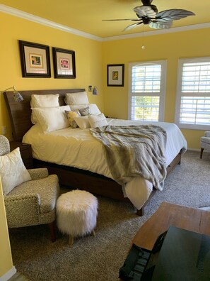 2 bedrooms, memory-foam beds, iron/ironing board, free WiFi