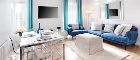 TV, stereo, offices