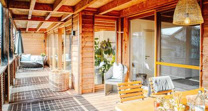 Ferienwohnung 120 qm mit zwei Schlafzimmer und Terrasse