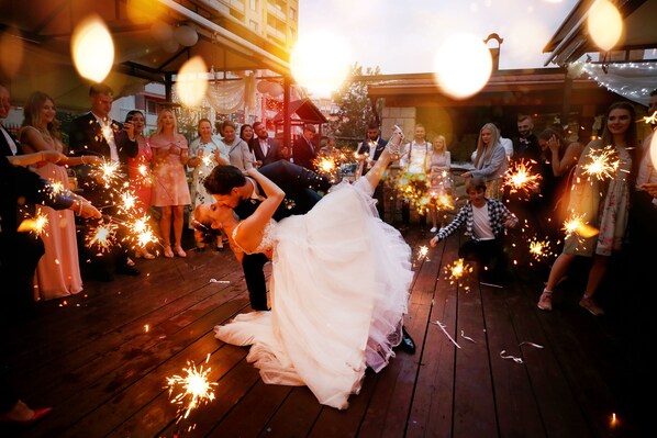 Outdoor wedding area - Svatojánský Dvůr (Prague)