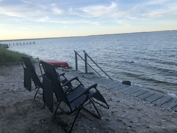 On the beach