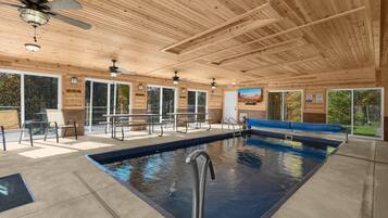Indoor pool, a heated pool