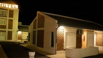Front of property – evening/night