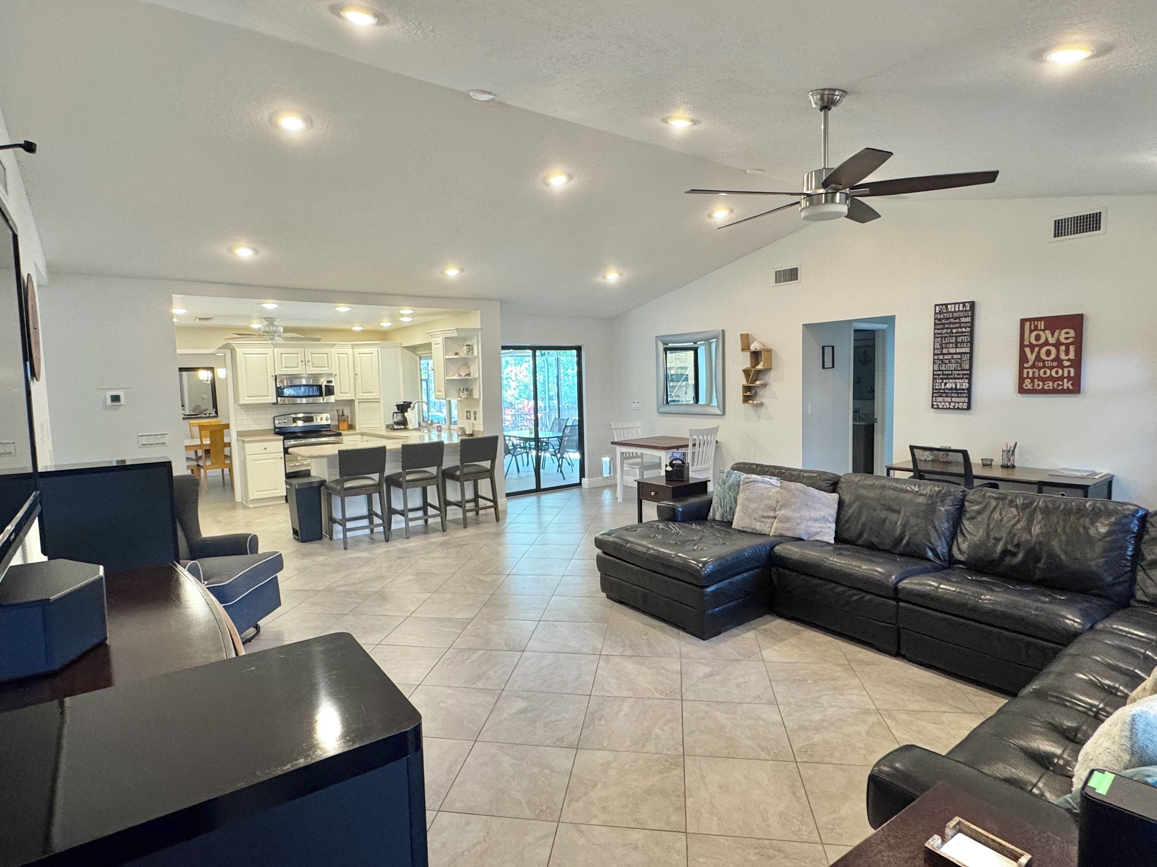 Smart TV, video games, DVD player, video library