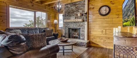 TV connectée, cheminée, baby-foot