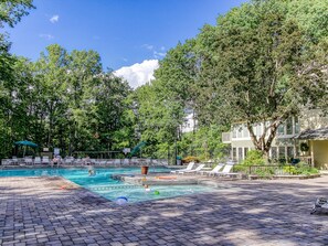 Indoor pool, outdoor pool