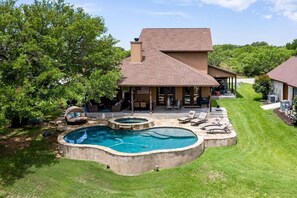 A heated pool