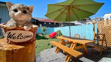 屋外ダイニングエリア