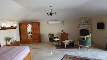 ルーム ベッドルーム (複数) 暖炉 | リビング エリア