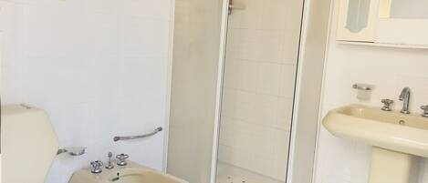 Villa, 1 chambre, accessible aux personnes à mobilité réduite, fumeur | Commodités de la salle de bain | Séchoir à cheveux