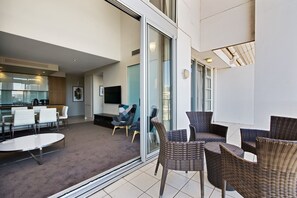 Premium Apartment, 2 Bedrooms, City View | Terrace/patio