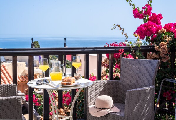 Appartement, 1 chambre, balcon, vue jardin | Balcon