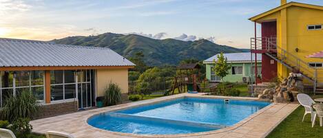 Cabin, 1 Bedroom, Smoking, Balcony | Pool | Outdoor pool