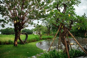 Kamar, 1 kamar tidur, Boleh Merokok, kolam renang pribadi | Taman