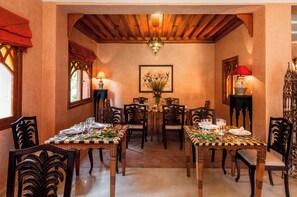 Room, Multiple Bedrooms, Smoking, Balcony | Dining room - Room-charming Villa in the Heart of Marr (Marrakech)