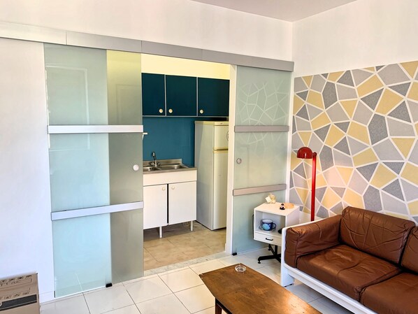 Apartment, 1 Bedroom, Refrigerator | Interior