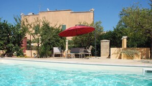 Room, 1 Bedroom, Terrace, Garden View | Pool - Room in B&B - Villarancia Luxury Room Lilla With Garden and Pool (Alezio)