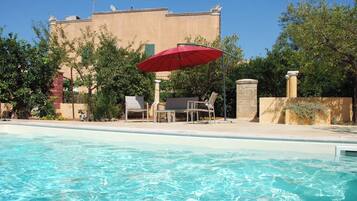 Camera, 1 camera da letto, terrazzo, vista giardino | Piscina | Piscina all'aperto