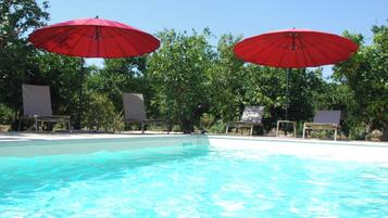 Room, 1 Bedroom, Terrace, Garden View | Pool | Outdoor pool