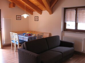 Apartment, 2 Bedrooms, Smoking, Balcony | Living area