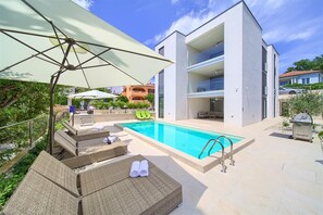 A heated pool