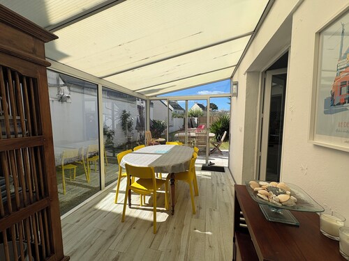 Maison de plain-pied au centre-ville, 400m des plages