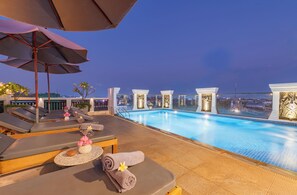 2 outdoor pools, open 8:00 AM to 9:00 PM, pool umbrellas, sun loungers - Homewood Hotel (Siem Reap)