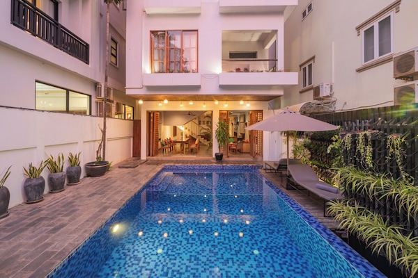 2 outdoor pools, open 8:00 AM to 9:00 PM, pool umbrellas, sun loungers