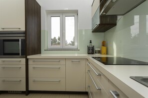 Fridge, oven, stovetop, dishwasher - Seafront apartment Soline with Seaview (Soline (Krk))
